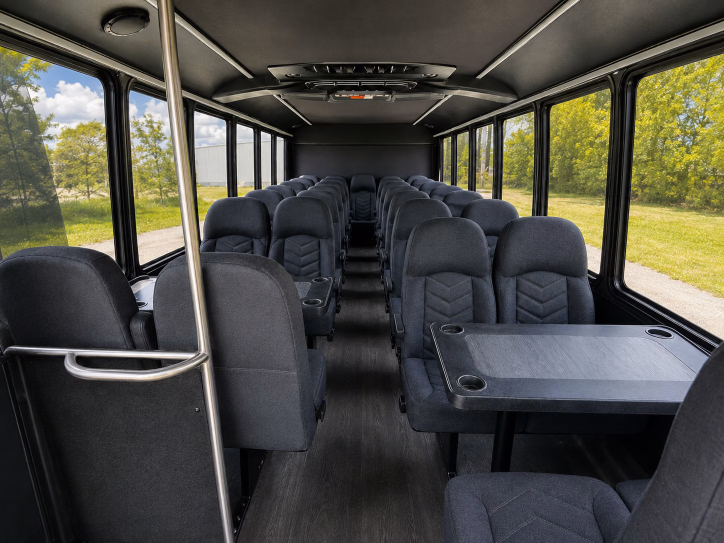 visalia 15 passenger minibus interior