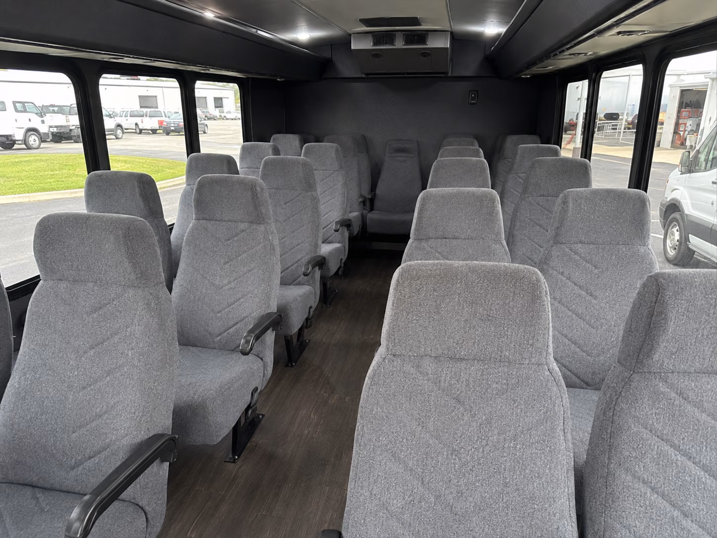 visalia 18 passenger minibus interior