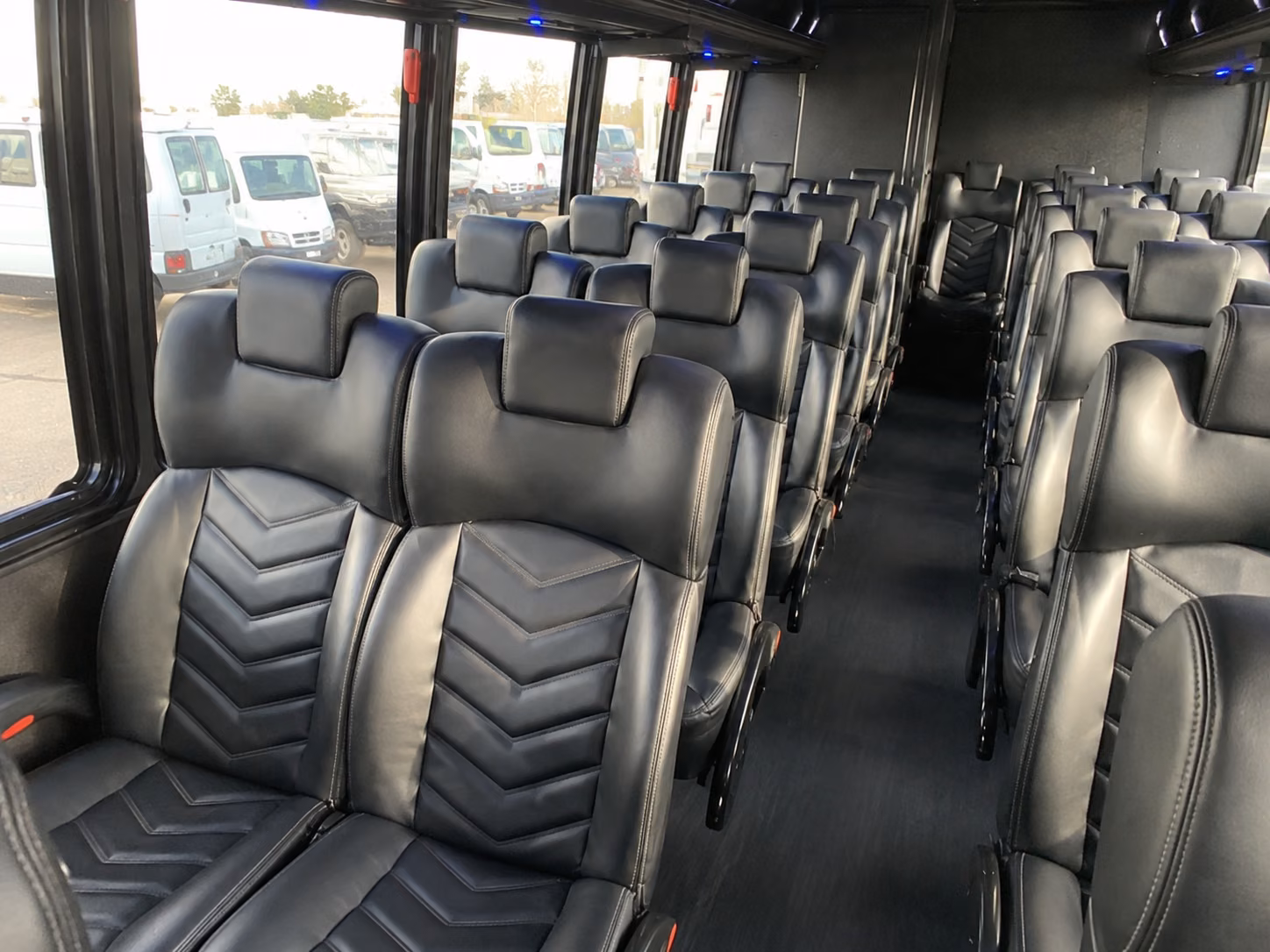 visalia 20 passenger minibus interior