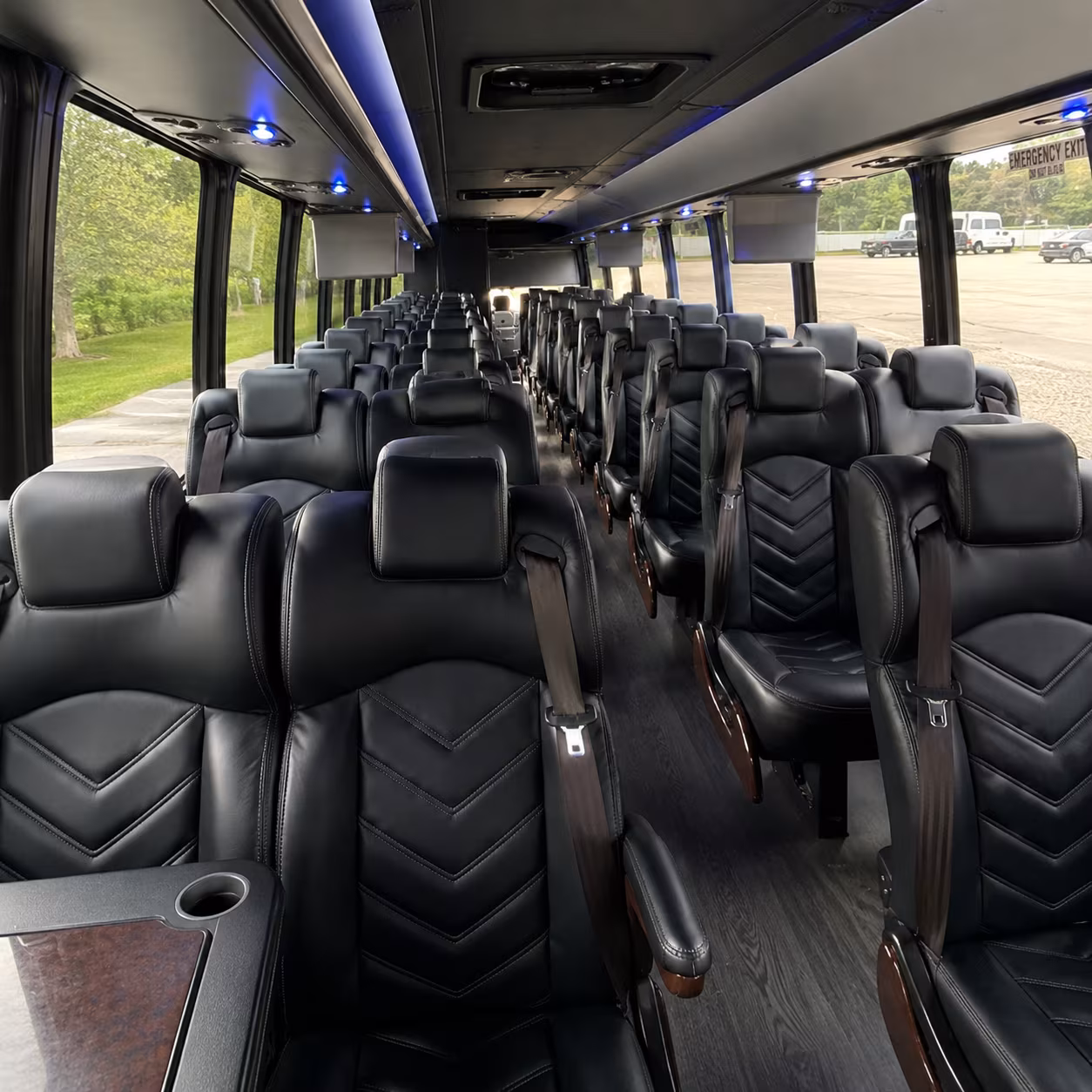 visalia 25 passenger minibus inside