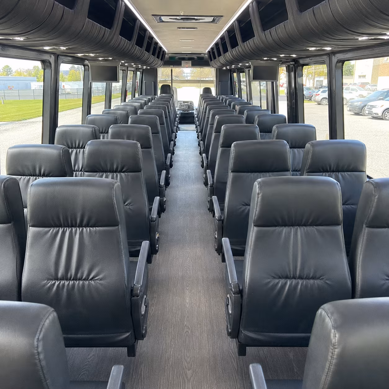 visalia 30 passenger minibus inside