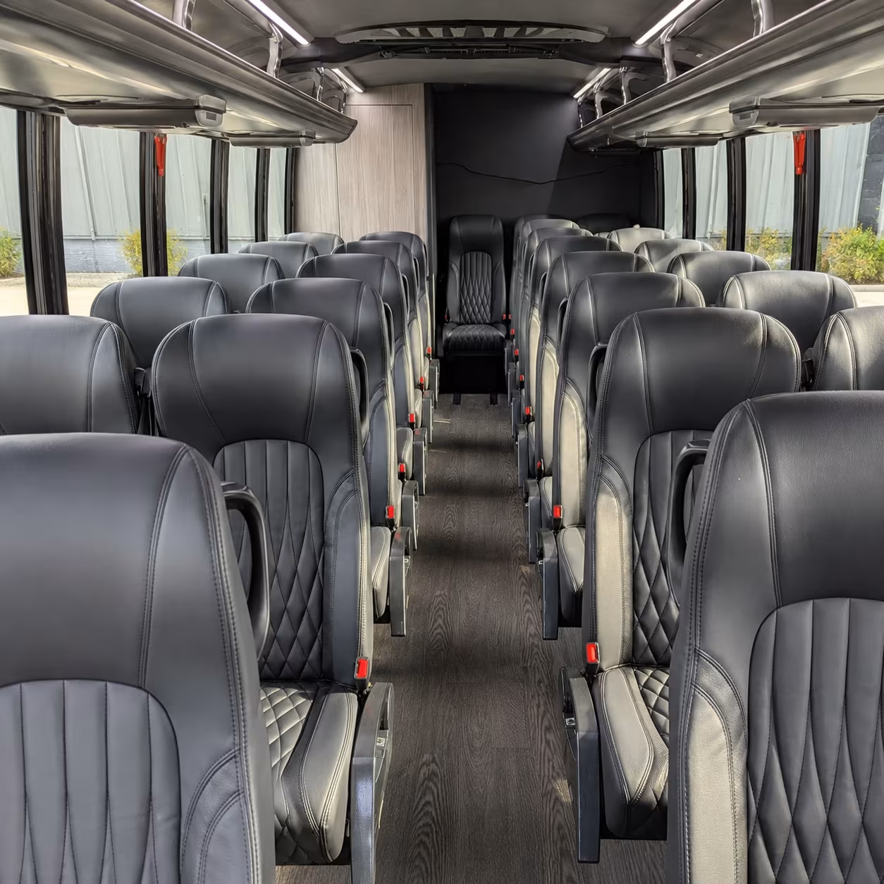 visalia 35 passenger minibus inside