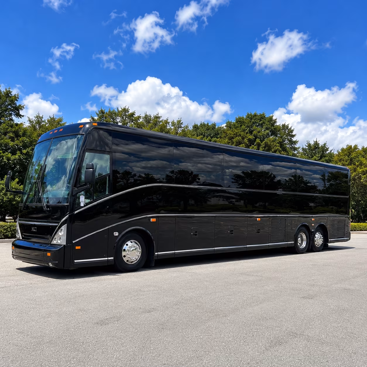 visalia 56 passenger charter bus