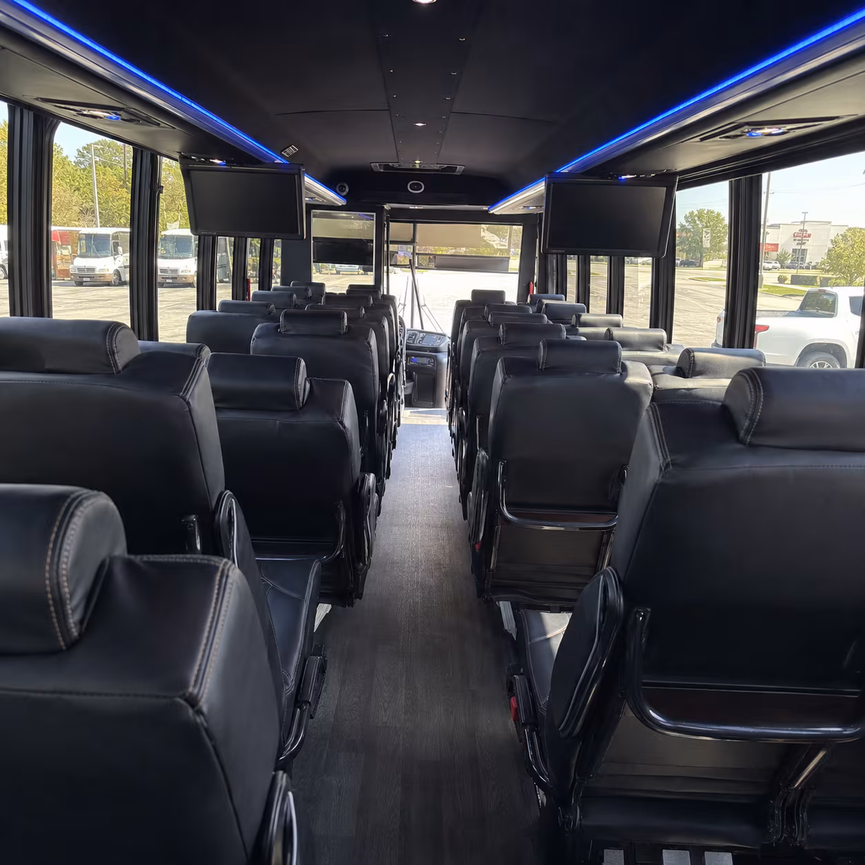 visalia employee transportation onboard seating