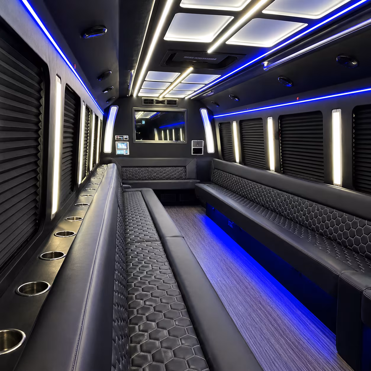 visalia party bus inside