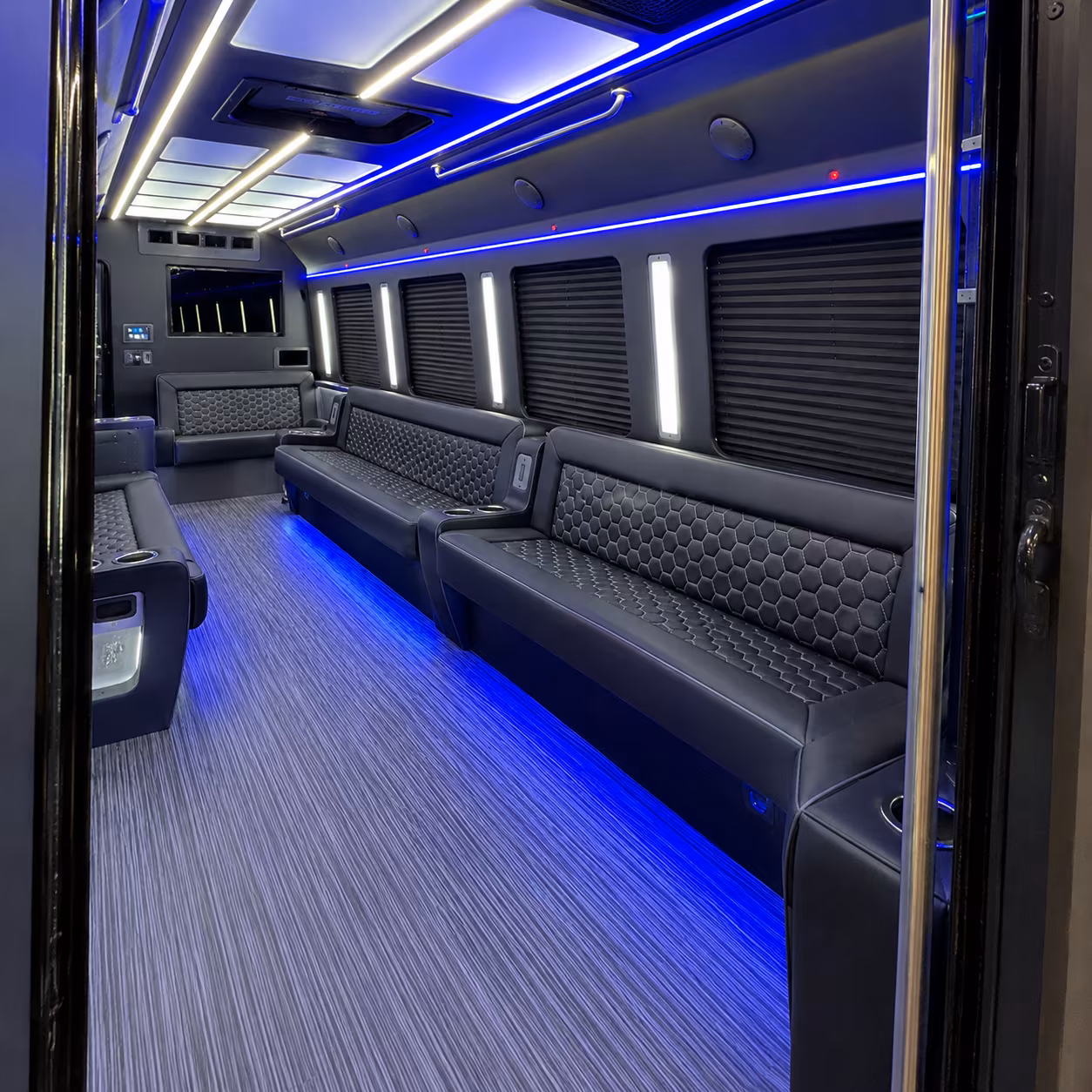 visalia party bus interior