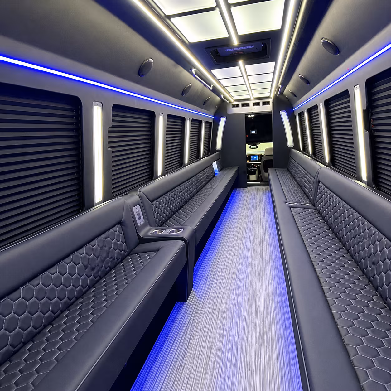 visalia party bus rental interior