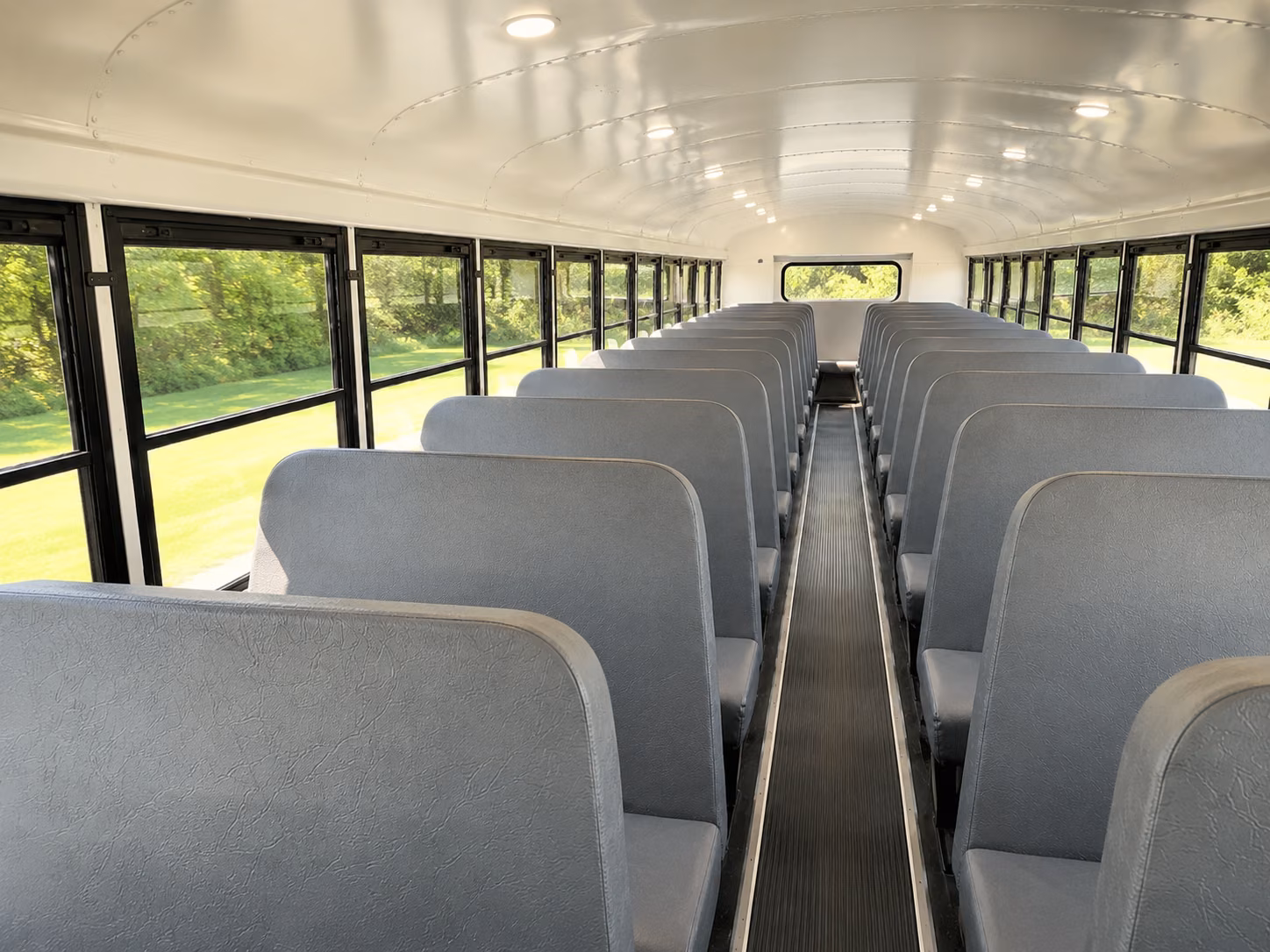 visalia school bus inside