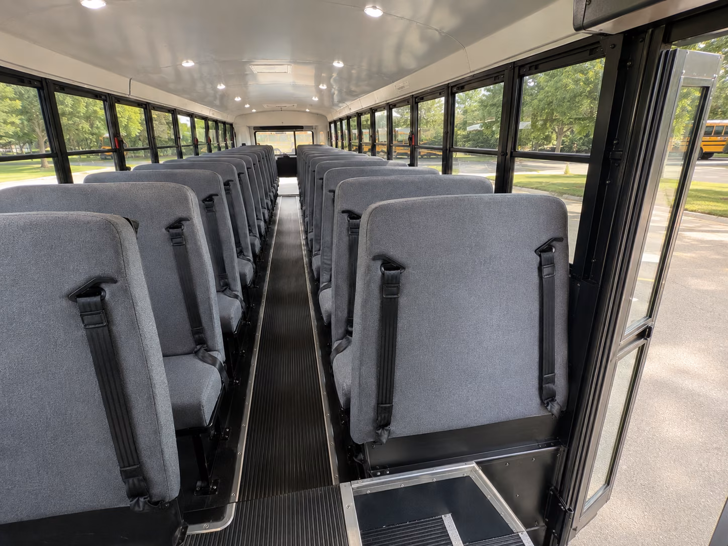 visalia school bus interior