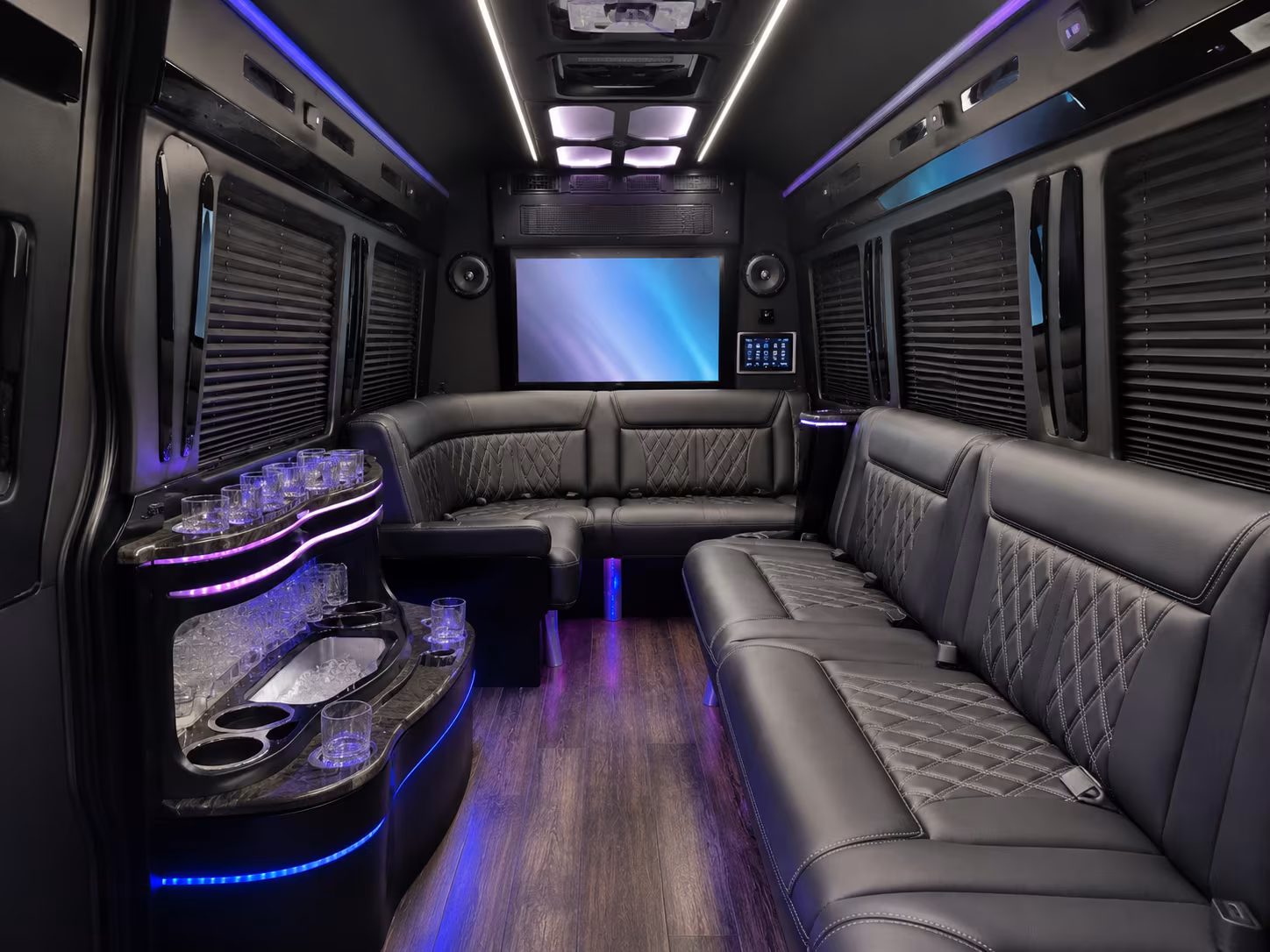 visalia sprinter limousine inside