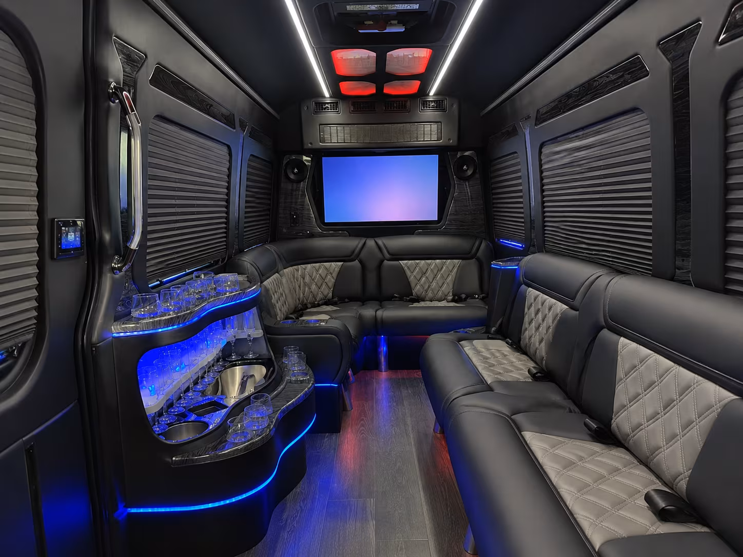 visalia sprinter limousine interior