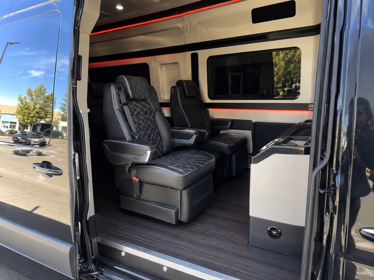 visalia sprinter van with driver interior